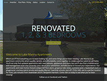 Tablet Screenshot of lakemarina-apartments.com